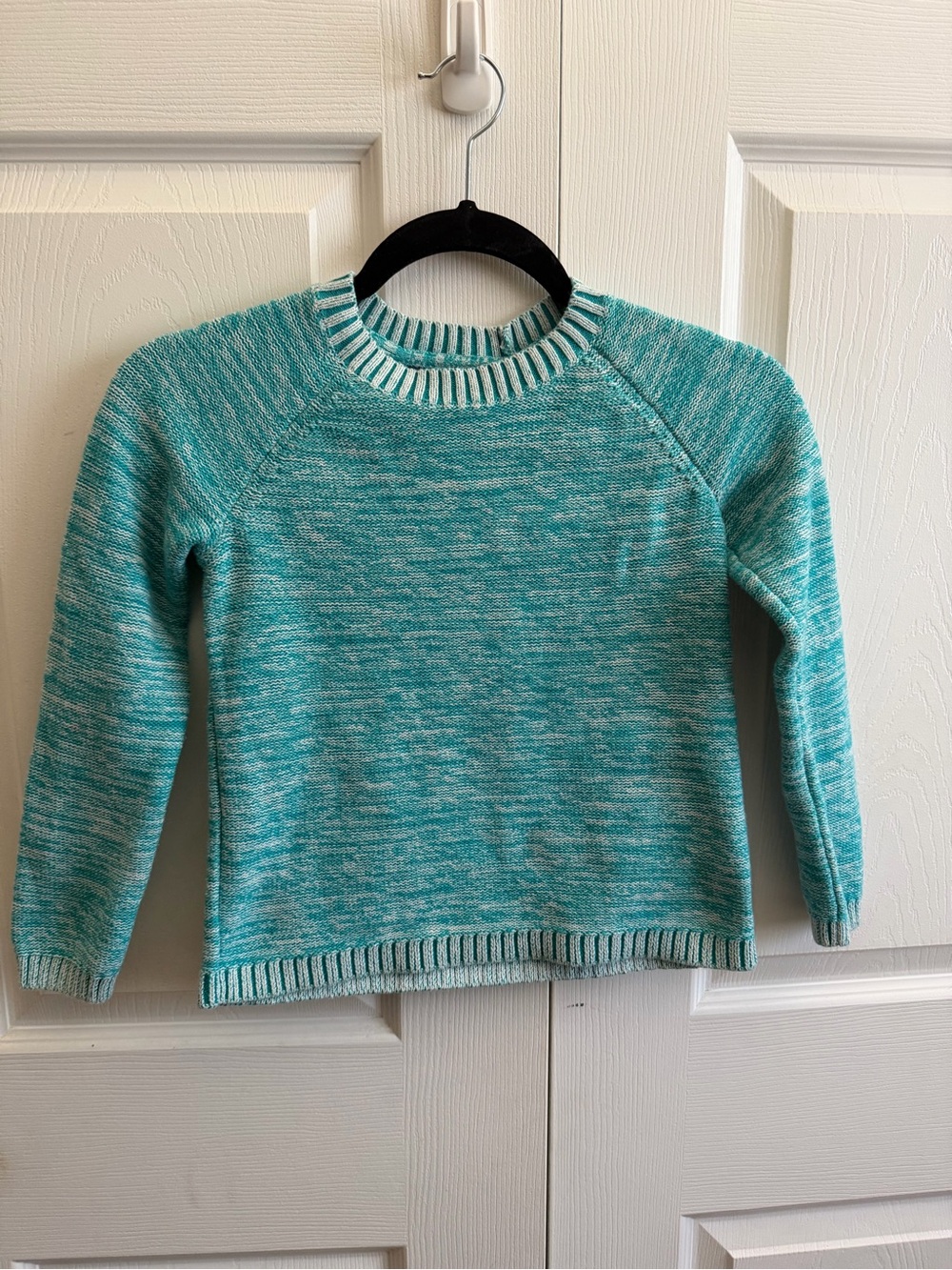 5 for $25! GAP Teal Marled Crew Sweater